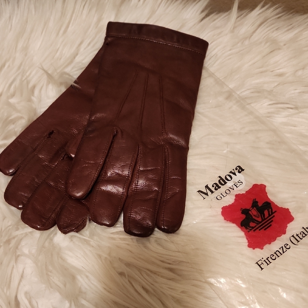 Men's Brown Leather Gloves